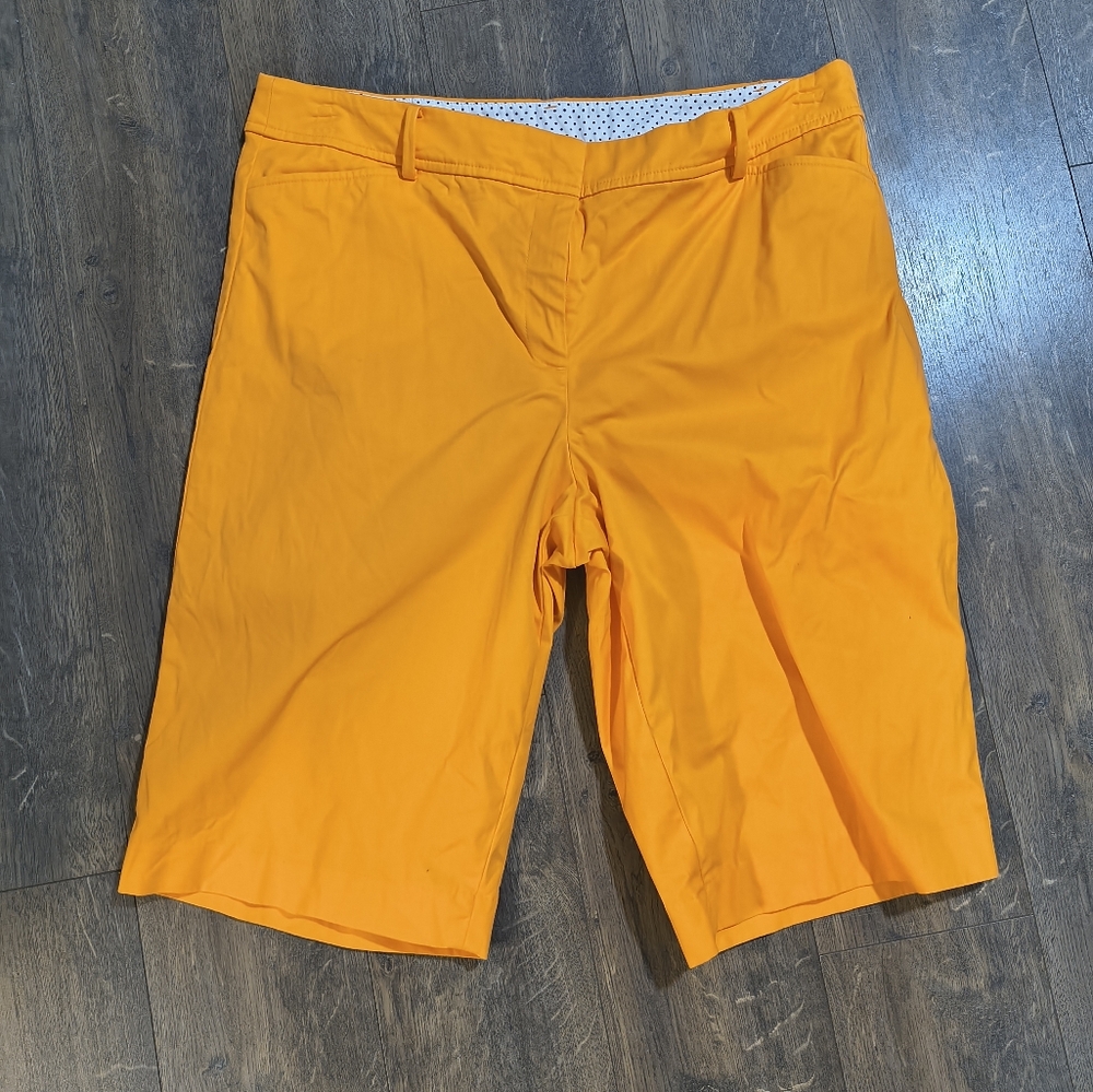 Talbots Orange Women's Summer Shorts Casual Vacation Size 14